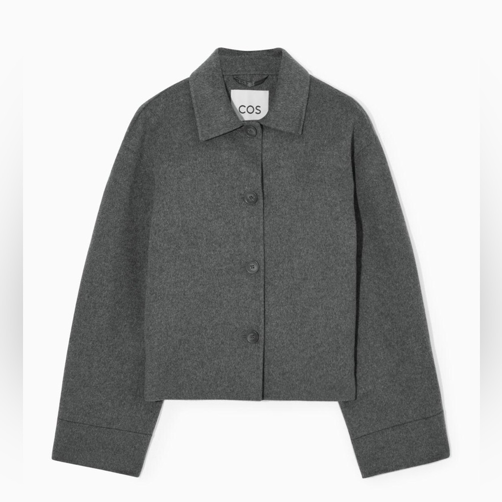 COS boxy double faced wool jacket